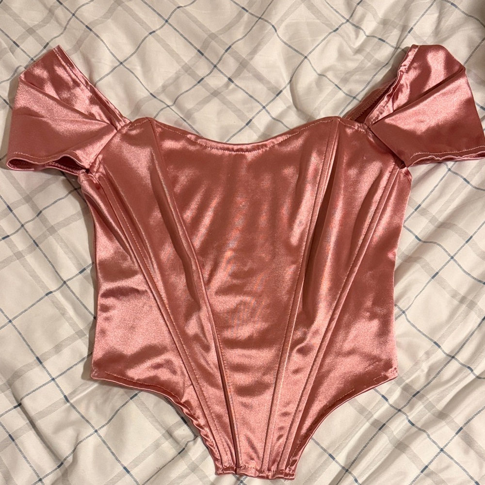 Elegant Pink Satin top